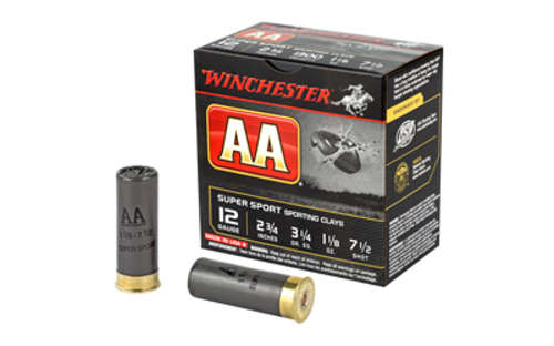 Ammunition Winchester Ammunition AA Supersport Sporting Clay 12Gauge WIN AA SS 12GA 2.75" #7.5 25/250